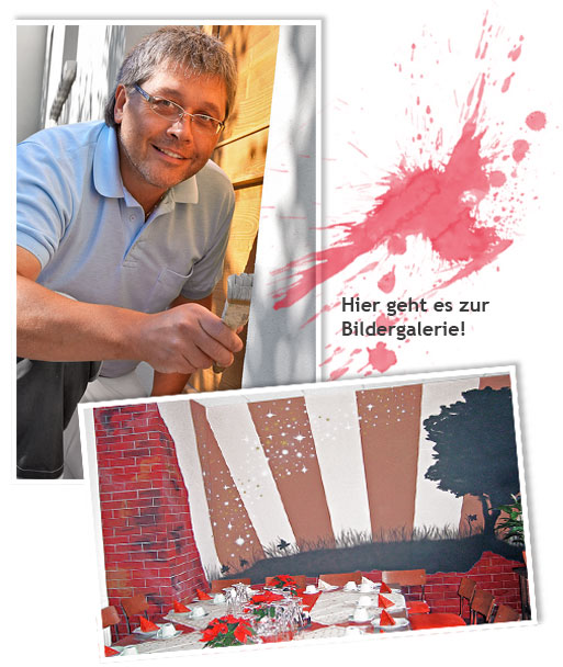 Jens Junold - Wandgestaltung im Aufenthaltsraum der Firma PULAKO in Caaschwitz